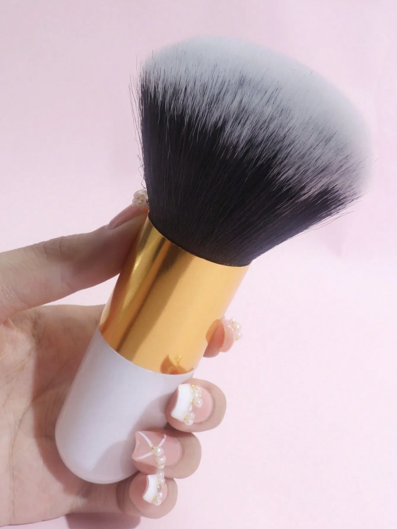 1pc Large Loose Powder Brush, Multifunctional Makeup Tool For Setting And Dusting