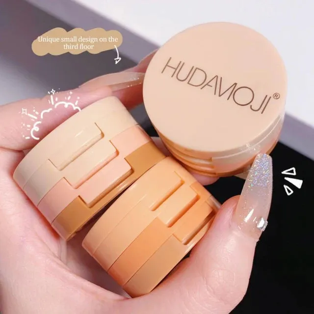 3-in-1 Makeup Palette Blush Highlighter Contouring All-in-one Palette Brightening Tone Retouching Lasting Face Makeup Waterproof