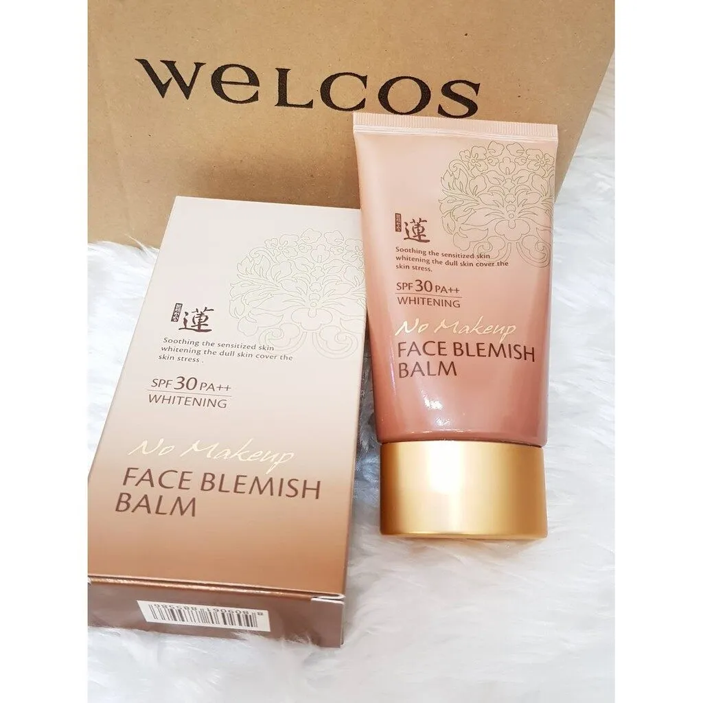 3 Pieces Welcos No Makeup Face Blemish Balm 50ml SPF30 PA   Whitening BB Creams Cosmetics Korean Facial Beauty Sunscreens Wrinkle Treatments Sensitive Skin Covers