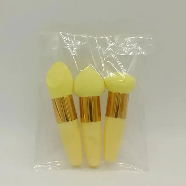 3Pcs Women Mushroom Head Brush Set