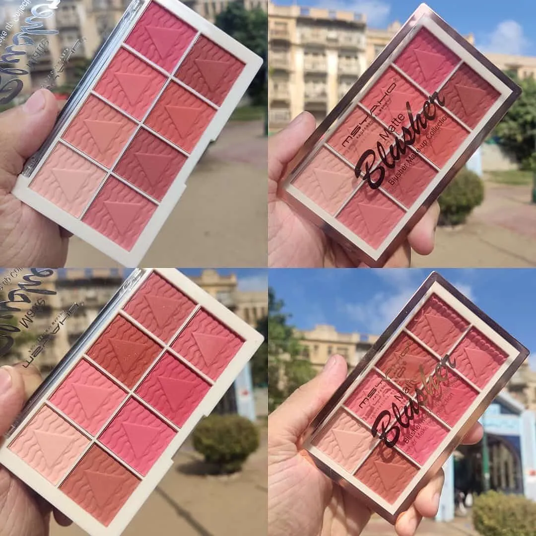 8 Color Rouge Matte Powder Blush Palette