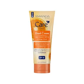 AMANDA Care Hand Cream with Vitamin C, SPF10 & Orange Extract 80 ML