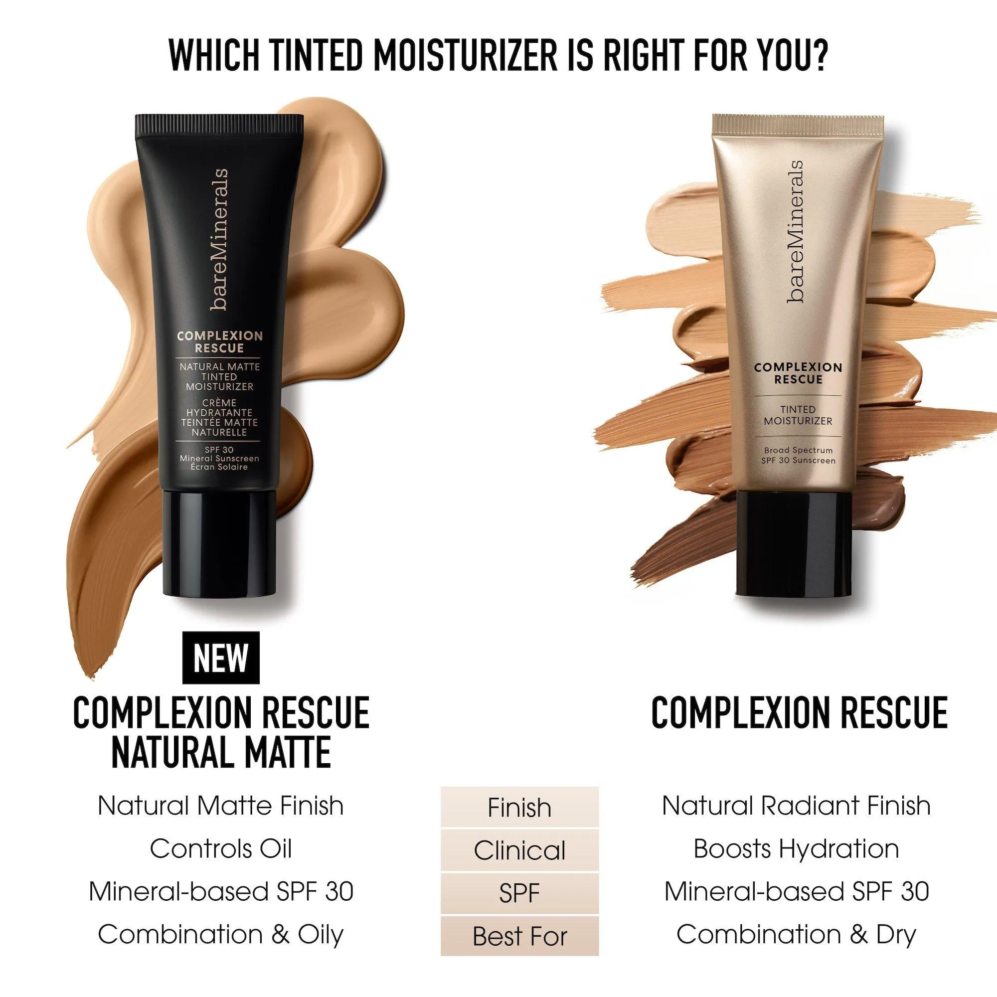 bareMinerals  Complexion Rescue Natural Matte Tinted Moisturizer Mineral SPF 30