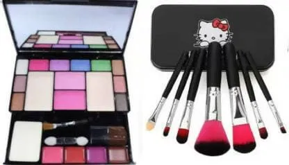 Bingeable Makeup Kit7 Pcs Makeup Brushes With Storage Box