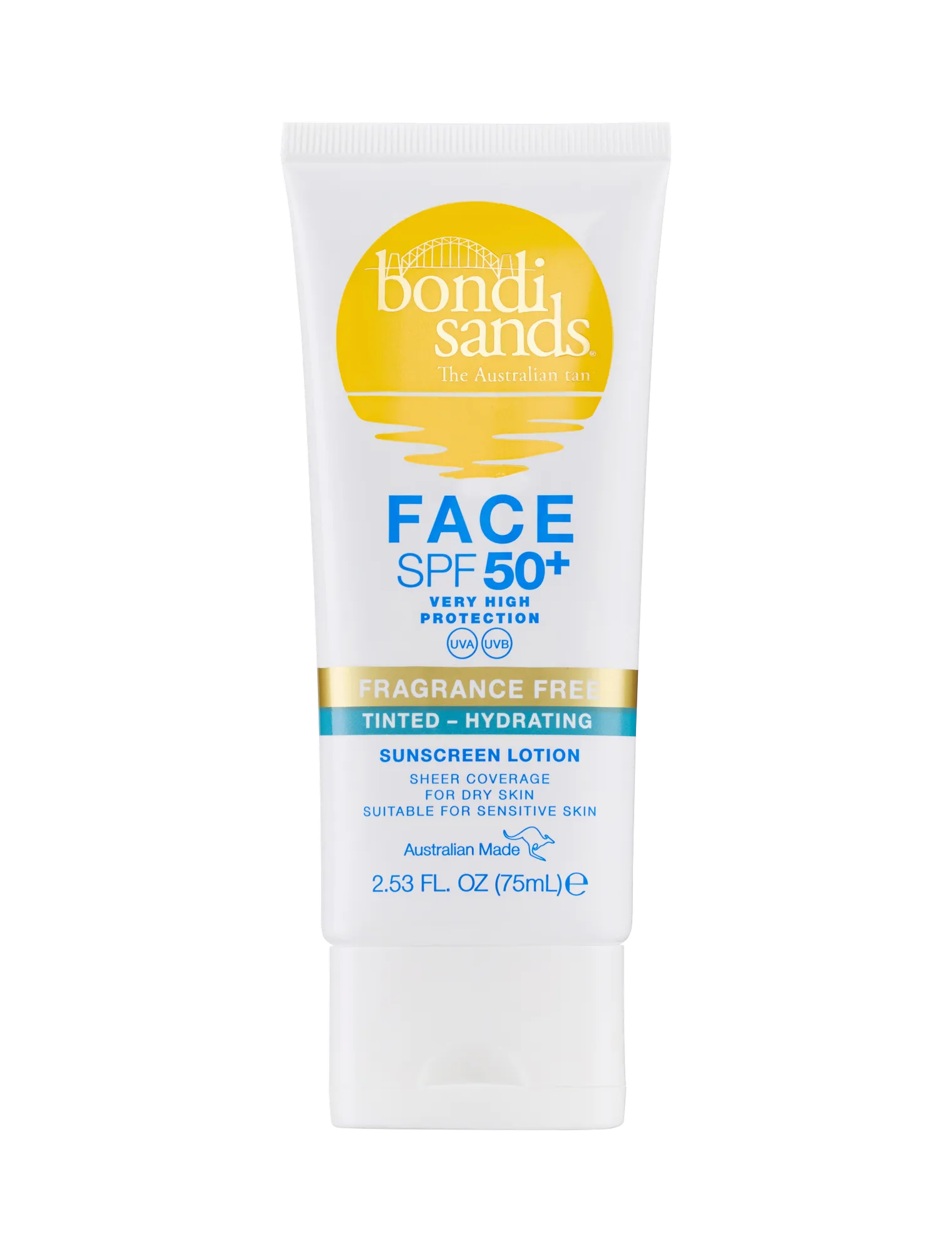 Bondi Sands Fragrance Free Hydrating Face Tint SPF 50  75ML