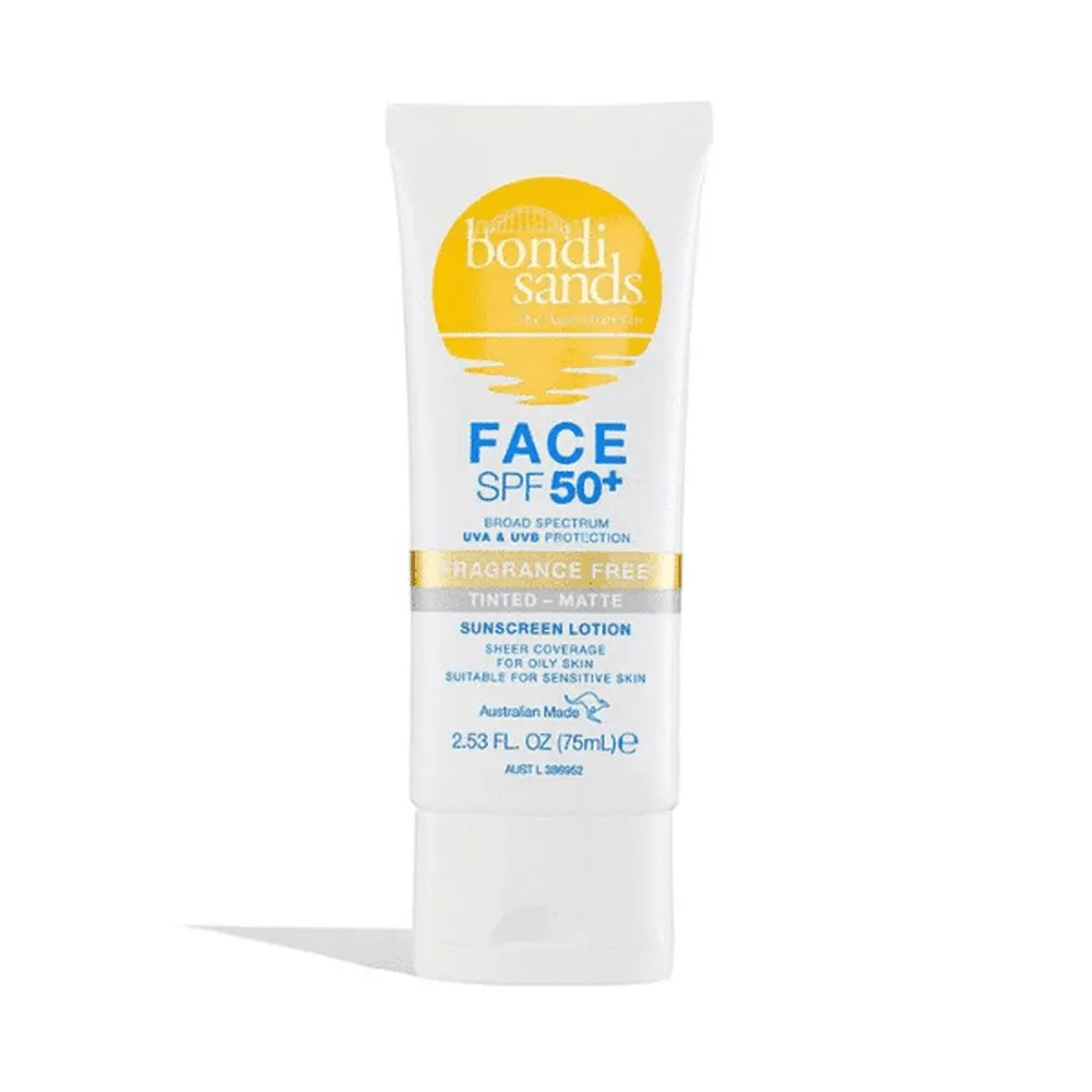 Bondi Sands SPF Fragrance Free 50  Face Tinted - Matte 75ml