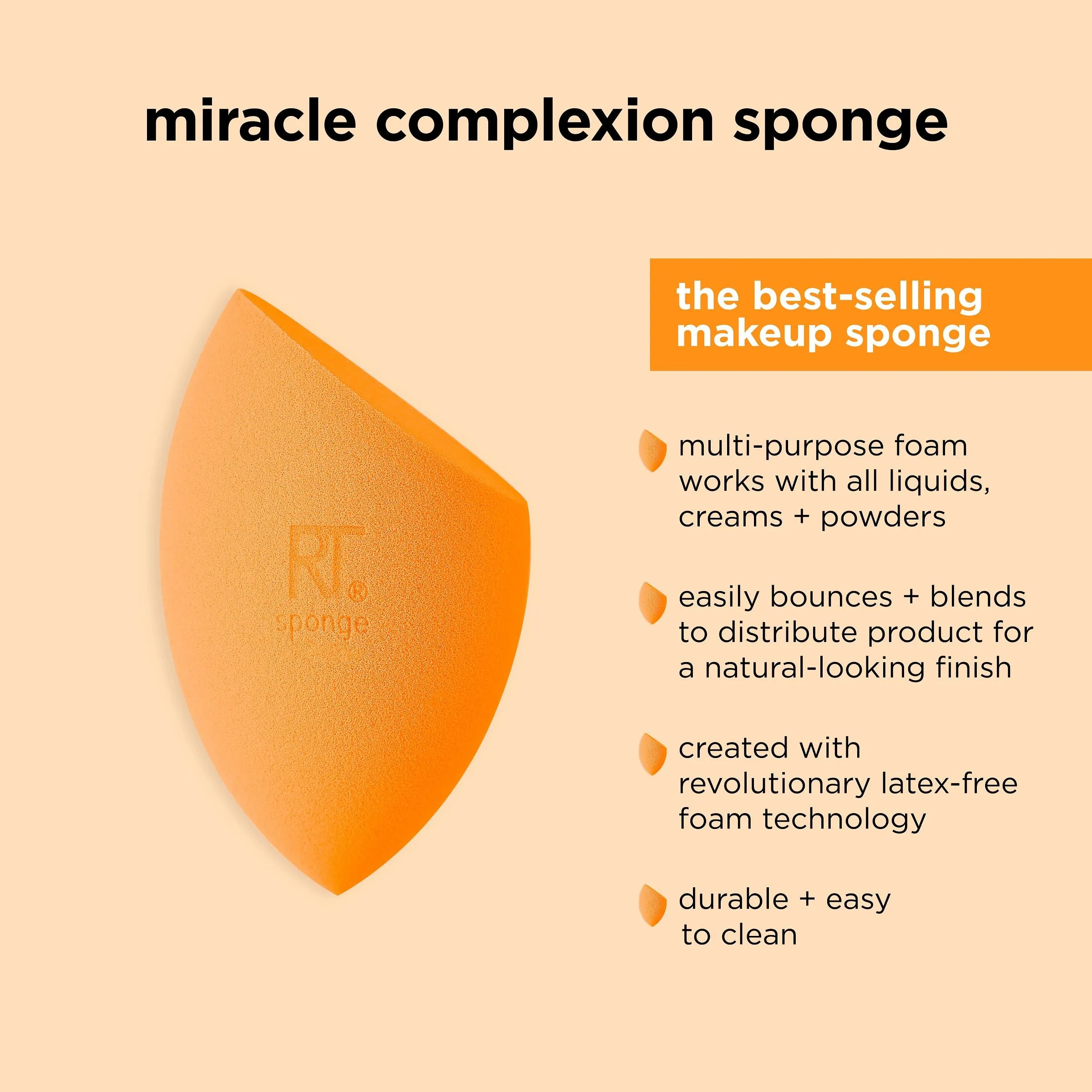 Miracle Complexion Sponges, 6 Count