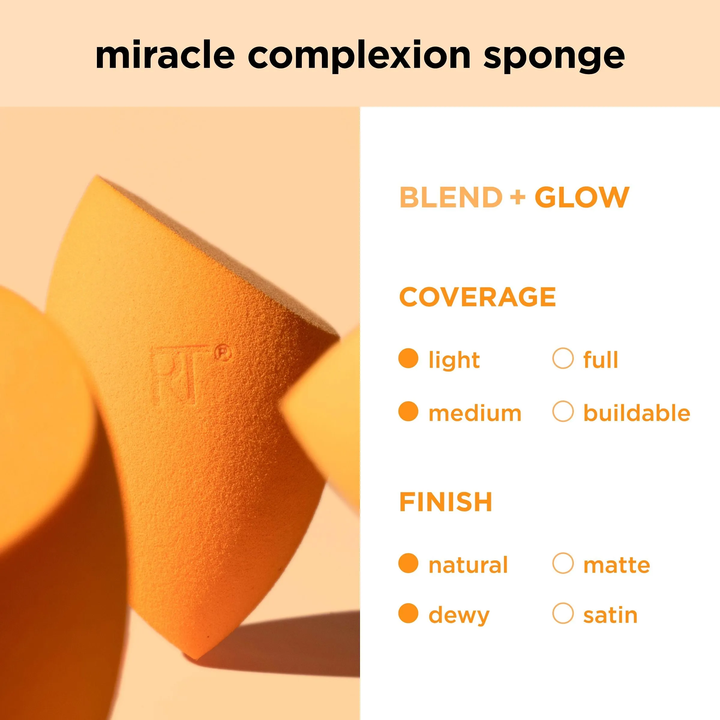 Miracle Complexion Sponges, 6 Count